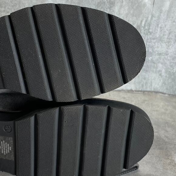 NINE WEST Women's Charcoal Tread Lug Sole Block-Heel Over-The-Knee Boots SZ 9.5 - Picture 10 of 12